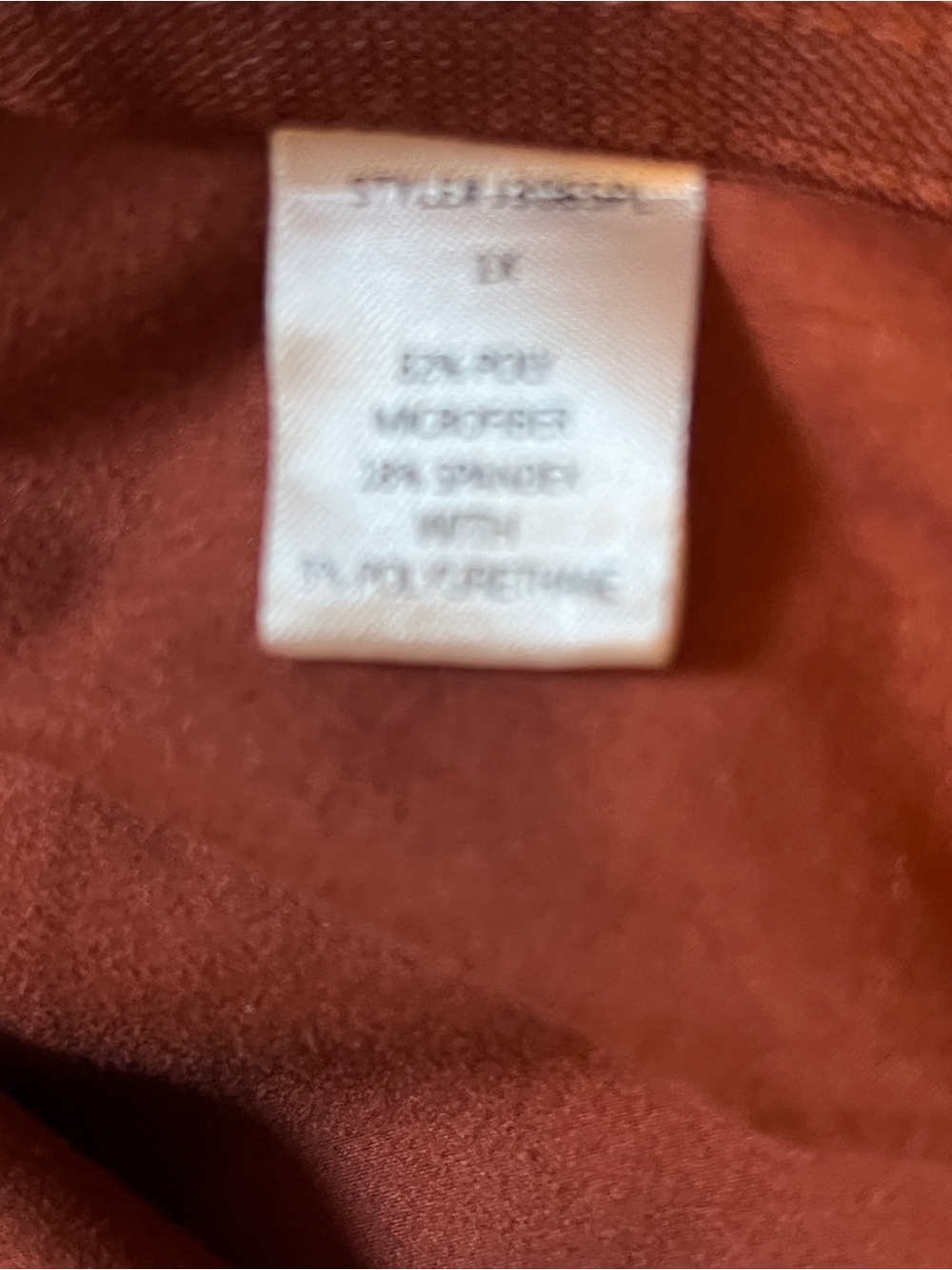 Women’s Long Sleeve Hooded Zip Dress in Rust - Picture 9 of 9